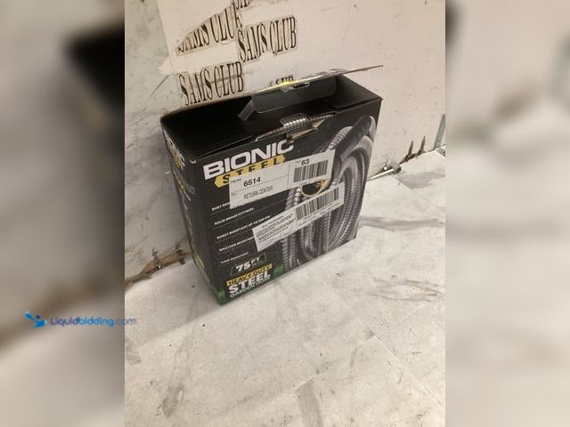 Lot 49-5542879 - Bionic Steel PRO 75ft Garden Hose with Nozzle, 304 Stainless Steel Metal 75ft Water Hose Flexible Ho...