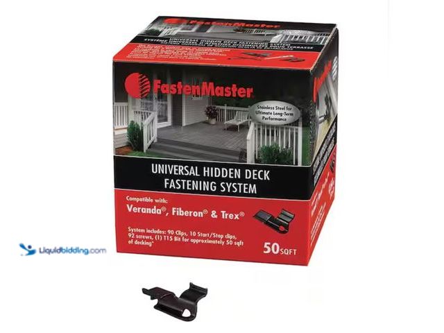 Lot 49-2006680 - FastenMaster Universal Hidden Deck Fastening System – Stainless steel hidden deck screws and clips –...