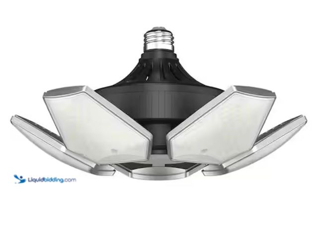 Lot 49-2000878 - BEYOND BRIGHT 60-Watt Adjustable LED Garage Ceiling Light with 6000 Lumens, 348 LED Bulbs, Model # B...