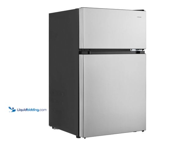 Lot 49-5464032 - Vissani
3.1 cu. ft. 2-Door Mini Refrigerator in Stainless Steel with Freezer, ENERGY STAR (tested w...