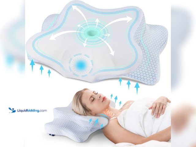 Lot 49-5410824 - DONAMA Cervical Pillow for Neck and Shoulder,Contour Memory Foam Pillow,Ergonomic Neck Support Pillo...