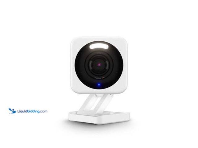 Lot 49-5544490 - Wyze Cam v4 Wi-Fi 2.5K QHD Indoor/Outdoor Plug-In Smart Home Security Camera, Color Night Vision, 2-...