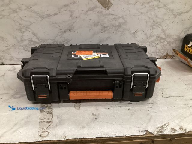Lot 49-5573391 - RIDGID
Pro Gear System Gen 2.0 Stackable Durable Compact Power Tool Box, Unused