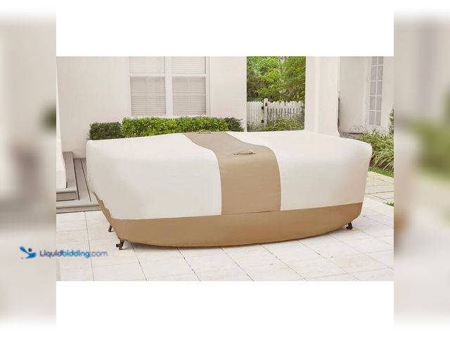 Lot 49-1548574 - Hampton Bay Chat Set Outdoor Patio Cover.  Model # 136731-C.   Ref#ASB1024