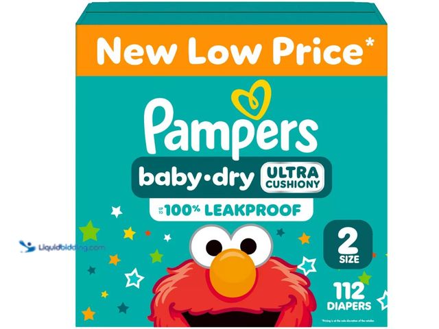 Lot 49-5543689 - Pampers Baby Dry Diapers - Size 2 - 112ct. New