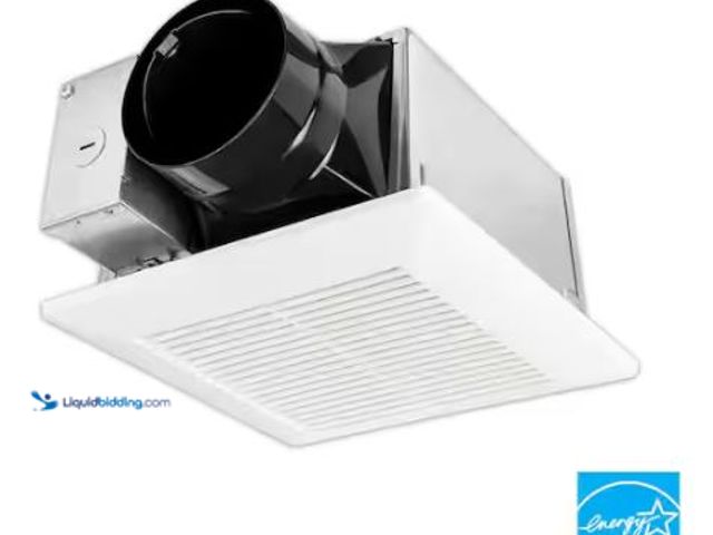 Lot 49-1518196 - Panasonic Whisper Mighty Pick-A-Flow 70/90 CFM Ceiling/Wall Bathroom Exhaust Fan, Energy Star with 9...