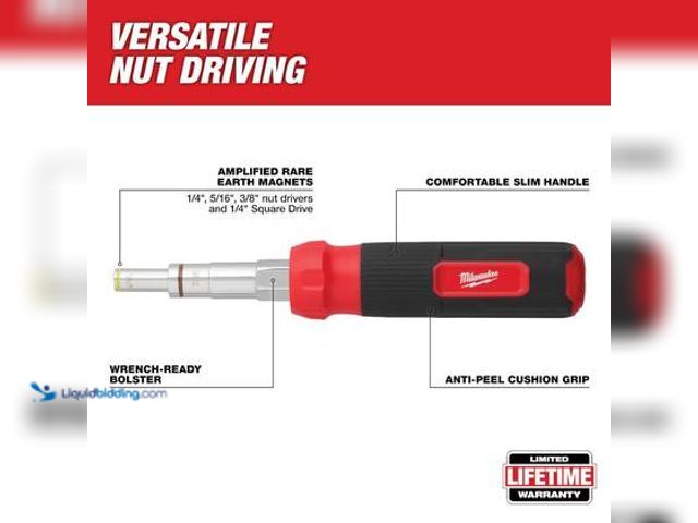 Lot 49-5544353 - Milwaukee 9-in-1 Multi-Nut Driver. Model # 48-22-2920. Unused