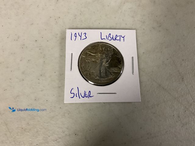 Lot 49-1505687 - 1943 WALKING LIBERTY HALF DOLLAR COIN 90% SILVER #COINS1211