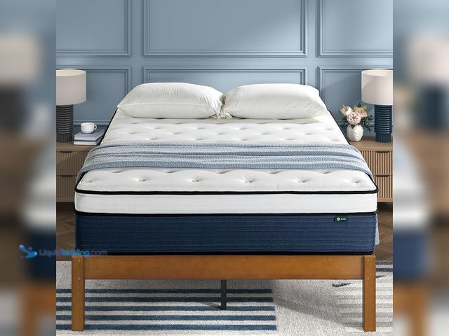 Lot 49-1630640 - Zinus King Mattress - 14 Inch Green Tea Cooling Gel Memory Foam Hybrid Mattress, Pocket Coil Springs...