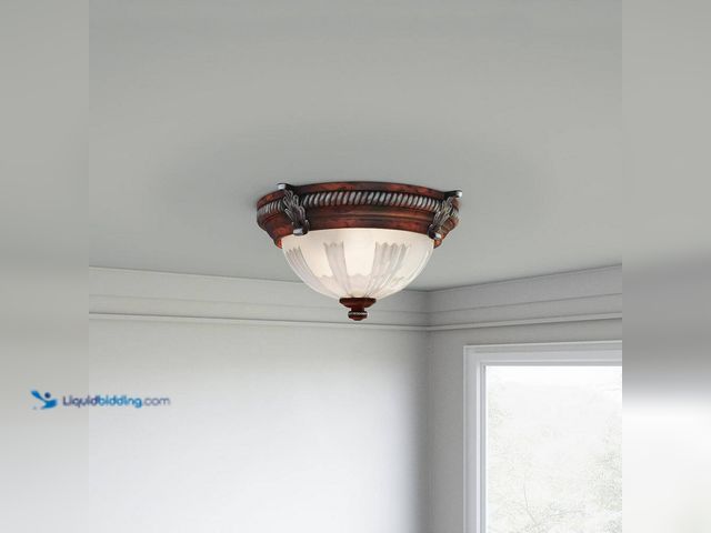 Lot 49-5435968 - Hampton Bay
Bercello Estates 15 in. Traditional 2-Light Volterra Bronze Dimmable Flush Mount Ceilin...