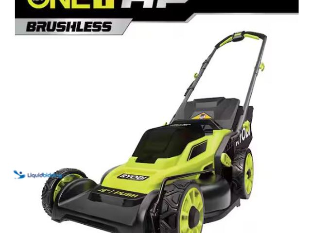 Lot 49-1627599 - RYOBI ONE+ HP 18V Brushless 16 in. Cordless Battery Walk Behind Push Lawn Mower (Tool Only) Model # ...