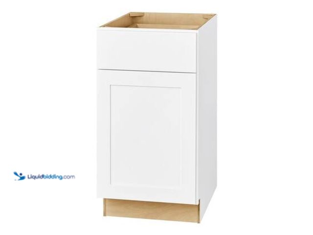 Lot 49-5572570 - Hampton Bay Avondale 18 in. W x 24 in. D x 34.5 in. H Ready to Assemble Plywood Shaker Base Kitchen ...