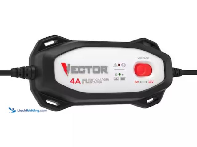 Lot 49-1615105 - VECTOR 4 Amp Battery Charger/Maintainer, Model # VECBC4, Slightly used, Unable to test.   Ref#SB0528