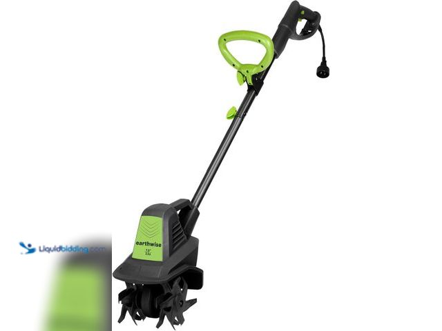 Lot 49-3513493 - Earthwise TC70025 7.5-Inch 2.5-Amp Corded Electric Tiller/Cultivator, 7.5-Inch, 2.5-Amp Corded, Grey...