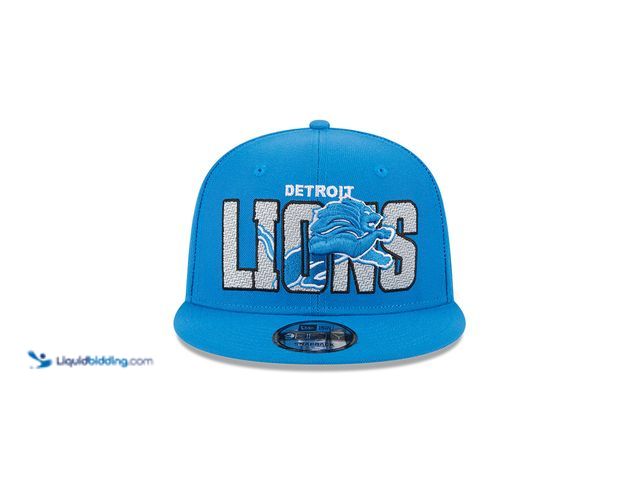 Lot 49-1820264 - 1 New The Detroit Lions Draft cap is here! This 9FIFTY snapback features 3D embroidery on the front ...
