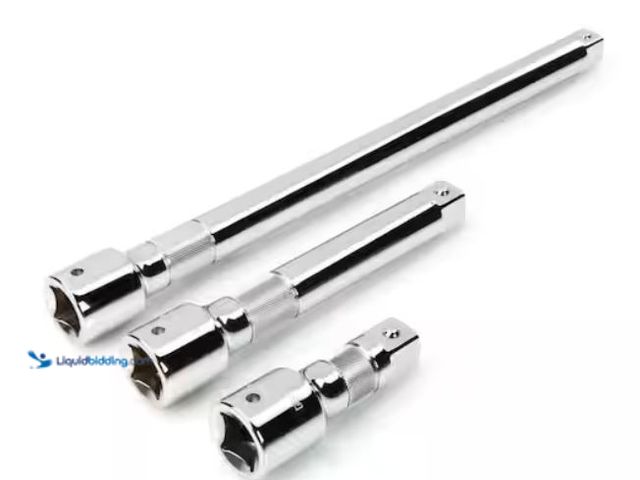 Lot 49-2006736 - (3-Piece) TEKTON 3/4 in. Drive Extension Set, 4 in., 8 in., 16 in., Model # SHA93003, Unused.  Ref#H...