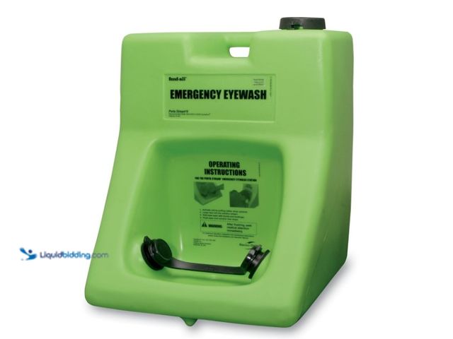 Lot 49-1571285 - Honeywell Fendall Porta Stream II 16-Gallon Refillable Primary Emergency Eye Wash Station (with 180 ...