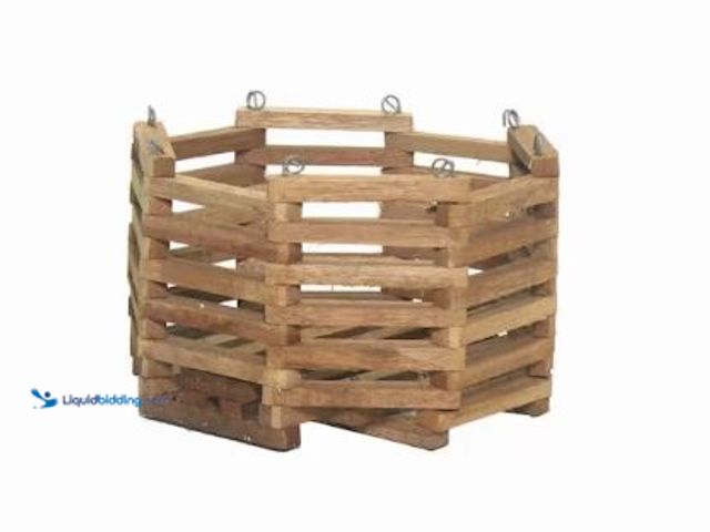 Lot 49-1625431 - Lot of (3) Better-Gro 6 in. Octagon Wooden Basket, Model # 51710, Unused.  Ref#BIN0625