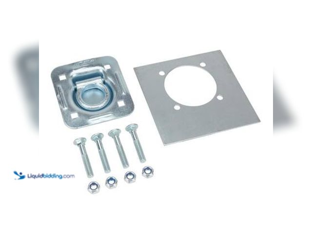 Lot 49-5559333 - QTY 3 - CargoSmart Heavy-Duty Bolt On Recessed Mount D-Ring with Back Plate 3/8 in. Dia, 4 -1/2 in. ...