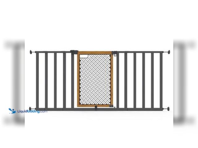 Lot 49-5546434 - INGENUITY Thruway 60XW Series Pressure Mounted Extra Wide Pet and Baby Gate, 30 in. - 60 in. Wide, 2...