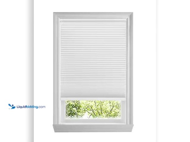 Lot 49-1568486 - Lot of (4) Home Decorators Collection Shadow White Cordless Blackout Cellular Shades for Windows - 2...