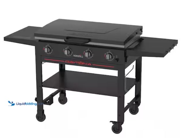 Lot 49-1598993 - Nexgrill Daytona 4-Burner Propane Gas Griddle with Lid in Black, Model # 720-1116, Unused.   Ref#HDP...