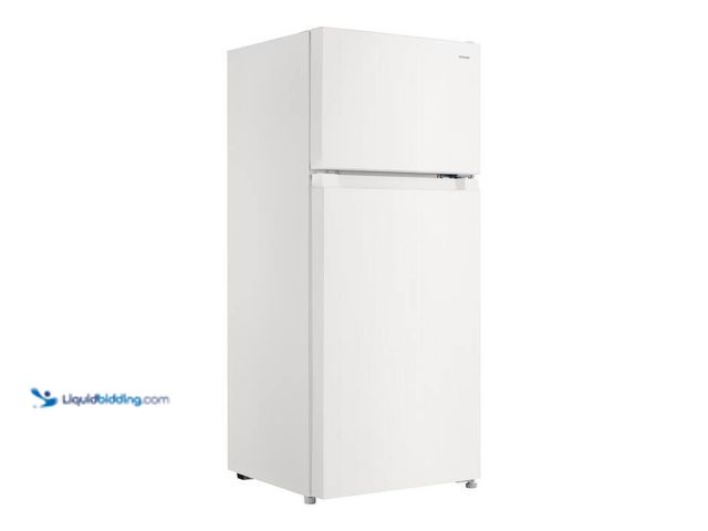 Lot 49-1517277 - Vissani 4.5 cu. ft. 2-Door Mini Refrigerator in White with Freezer. Model# HVDR45W. Unused.  Ref#AHD...