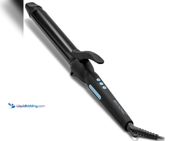 Lot 49-5544322 - Bio Ionic Long Barrel Curling Iron with Moisture Heat Technology & NanoIonic MX Versatile Curling Wa...