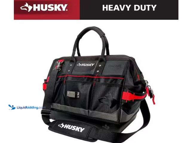 Lot 49-1630615 - Husky Heavy-Duty 16 in. PRO Tool Bag Model # H-016-SLO, Slightly Used  Ref#Bin0730
