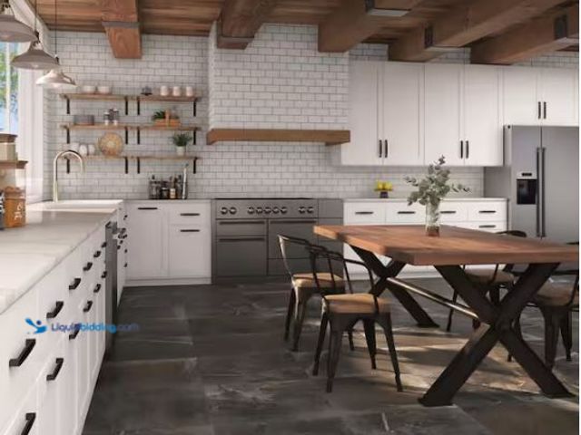 Lot 49-1577079 - Approx. (378) sq. ft. of  Daltile Highland Shore Graphite 24 in. x 24 in. Glazed Porcelain Floor and...