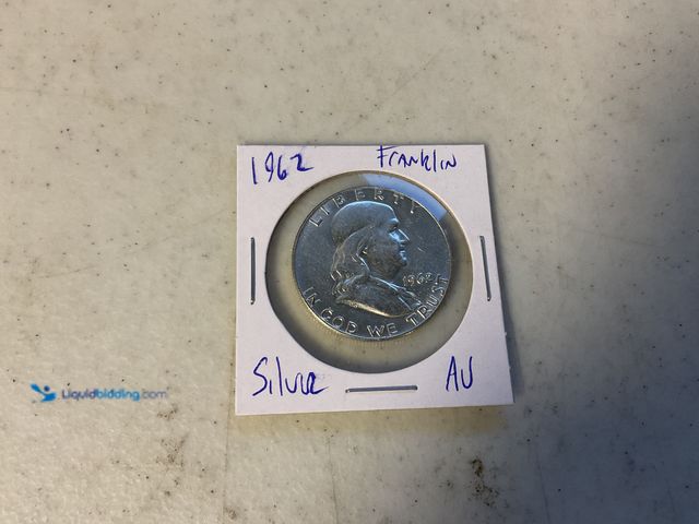 Lot 49-1830031 - 1962 FRANKLIN HALF DOLLAR COIN 90% SILVER #COINS0219