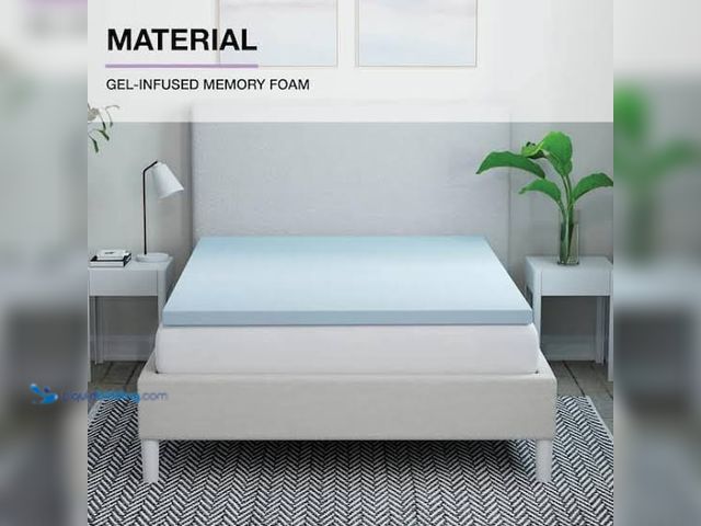 Lot 49-5539995 - StyleWell 3 in. Gel Infused Memory Foam Full Mattress Topper. Model # THD-MFVT-3F. Unused