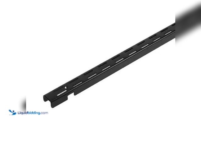 Lot 49-1577090 - Everbilt 60 in. L - Black Shelf Tracks Regular duty Vertical Rail, Model # 91198, Unused.   Ref#HDPA...