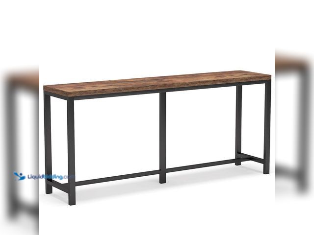 Lot 49-5437796 - TRIBESIGNS WAY TO ORIGIN Benjamin 70.86 in. Console Table Wood Vintage White Sofa Table Modern Indus...
