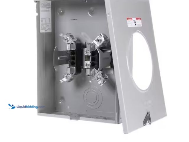 Lot 49-1547852 - Siemens 200 Amp 4 Jaw Horn-Bypass Ringless Overhead/Underground Fed Meter Socket, Model # UAT417-XPQ...