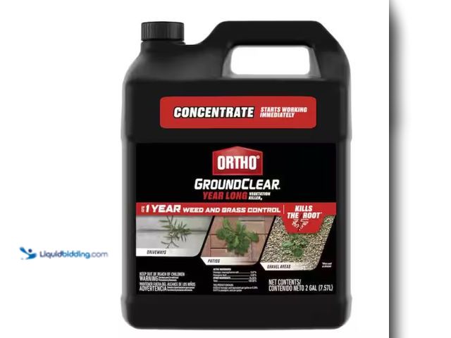Lot 49-3614330 - 2-Gal: Ortho GroundClear Year Long Vegetation Killer Concentrate Weed Killer, For Patios and Drivewa...