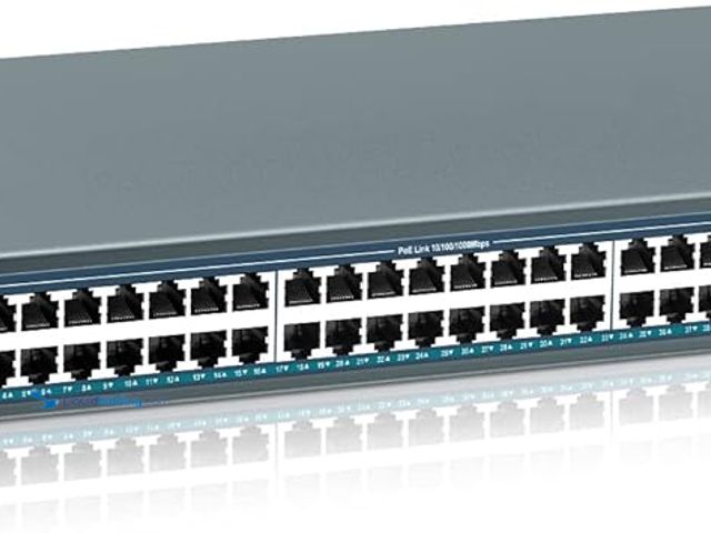 Lot 49-5407740 - YuanLey 48 Port Gigabit PoE Switch Unmanaged with 2 1000Mbps SFP Uplink, 50 Port 802.3af/at 800W Hig...