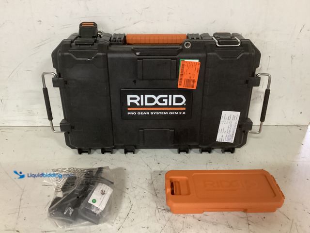 Lot 49-1630634 - RIDGID 22 in. Pro Gear Small Parts Organizer, Black Model # 221735, Slightly Used, Scuffs and Scratc...