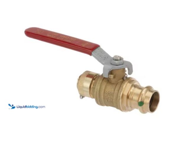 Lot 49-1624667 - Viega ProPress 3/4 in. Press x Hose Zero-Lead Bronze and Brass Ball Valve Model # 24095, Unused  Ref...