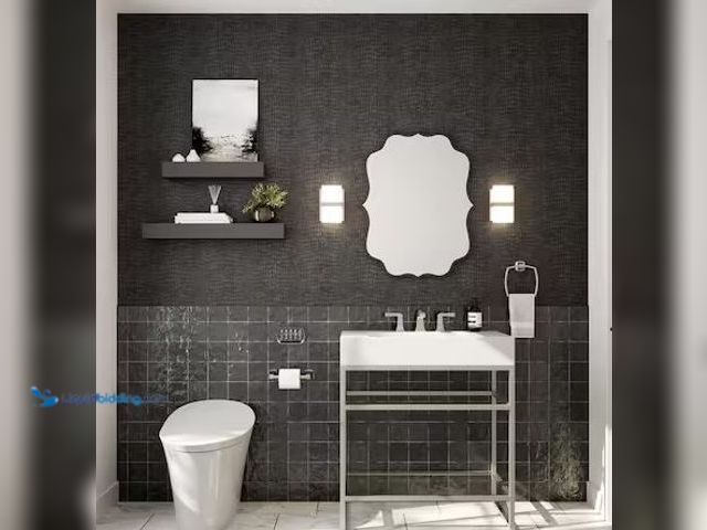 Lot 49-1568539 - Graham & Brown Black Crocodile Wallpaper (56sq ft) Model # 32-659, Unused  Ref#SR1230