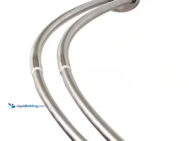 Lot 49-1550509 - Zenna Home Rustproof 72 in. High-Grade Stainless Steel Dual Mount Double Curved Shower Rod in Brushe...