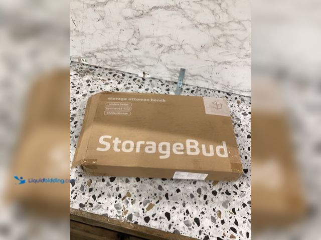Lot 49-3531449 - StorageBud Storage Ottoman Bench Max Weight 330lbs Item is used.