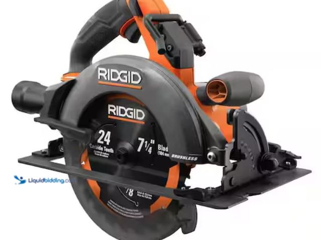 Lot 49-2005729 - RIDGID 18V Brushless Cordless 7-1/4 in. Circular Saw (Tool Only), Model # R8657B, Unused, No battery...