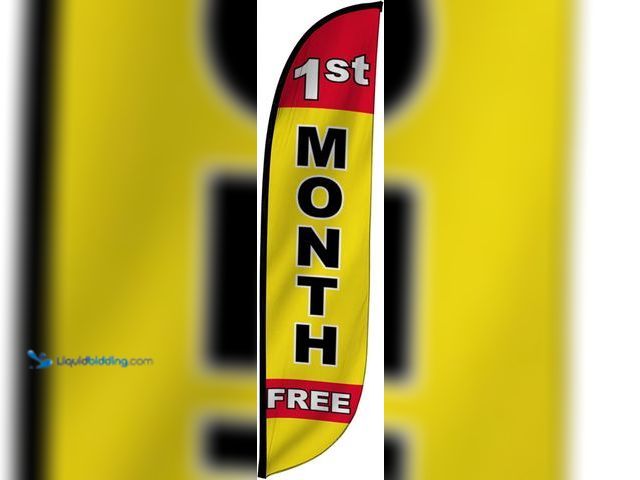 Lot 49-5435726 - LookOurWay Feather Flag Banner - 12 Feet Tall Advertising Flags for Outside Business and Events Prom...