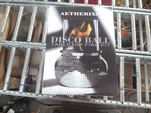 Lot 49-3466030 - AETHERIXIS Disco Ball Tabletop Fire Pit for Indoor and Outdoor Table Decor Bowl with Glass - Balcony...