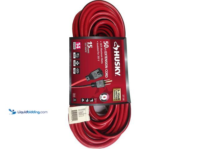Lot 49-5543863 - 50 ft. 14/3 Medium-Duty Indoor/Outdoor Extension Cord. Model # HD#277-541. Unused.