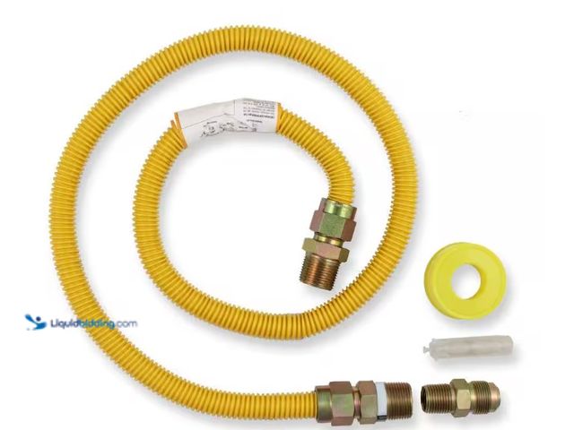 Lot 49-1515827 - (2) Everbilt 4 ft. Thermal Excess Flow Valve Gas Range Connector Kit, Model # 98255, Unused  Ref#HDS...