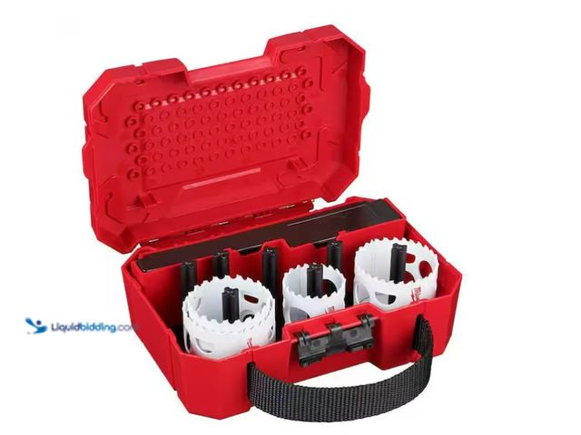 Lot 49-1566872 - Milwaukee Hole Dozer Bi-Metal Hole Saw Kit (8-Piece), Model # 49-22-4019, Used  Ref#SBS0114