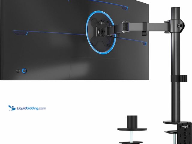 Lot 49-5449343 - VIVO Single 13 to 38 inch Ultrawide Monitor Arm Desk Mount, Regular Screens up to 32 inches, 22 lbs ...