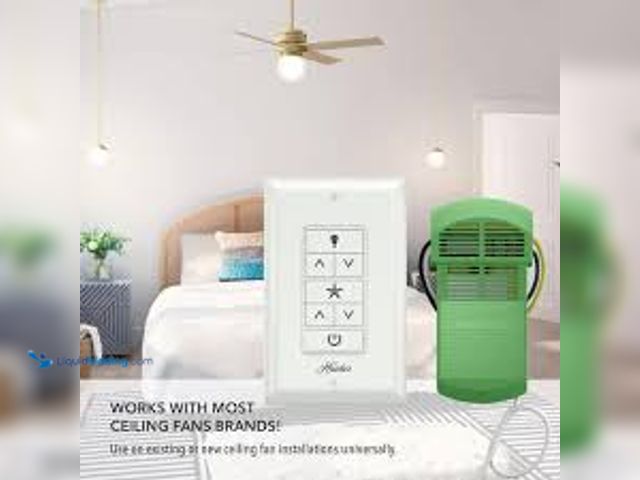 Lot 49-5488105 - Hunter Universal Damp Rated Ceiling Fan Wall Remote Control White. Model # 99393. Unused